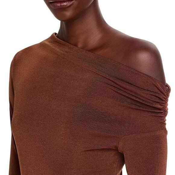 WAYF Everly Midi Dress - Brown | NWT | Size M - Picture 6 of 7